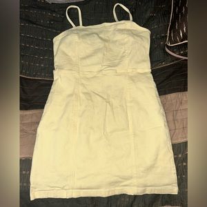 H&M Yellow Jean Mini Dress